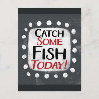 Fang einige Fische heute Postkarte