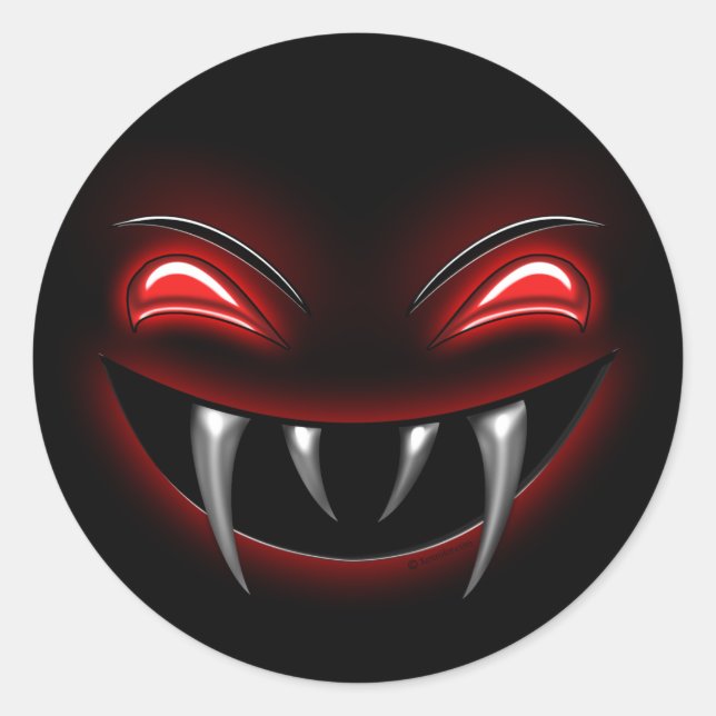 Fang Face Stickers (Vorderseite)