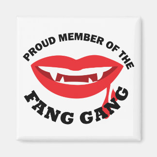 Fang Gang Square Magnet (weiß)