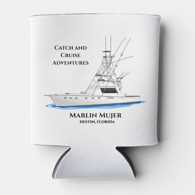 Fang & Kreuzfahrt Koozie - Flug in der Fischereizo Dosenkühler (Vorderseite)