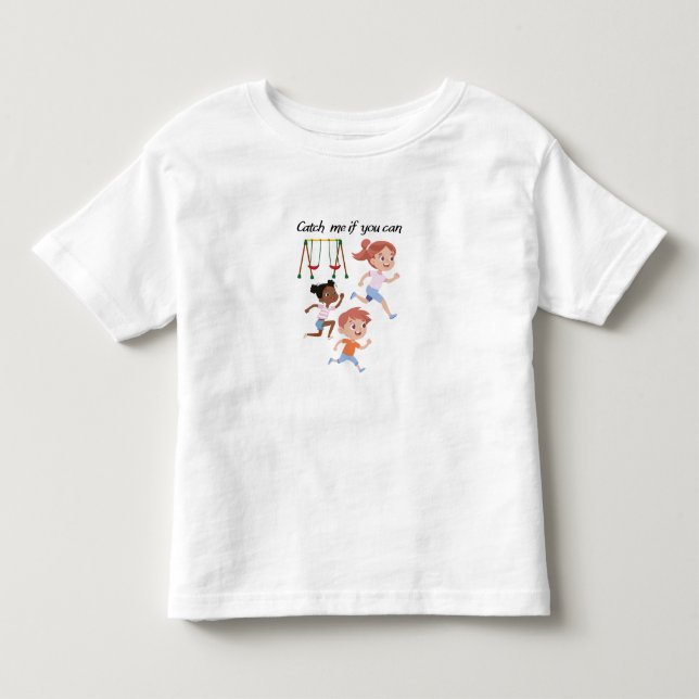 Fang mich, wenn du kannst kleinkind t-shirt (Vorderseite)