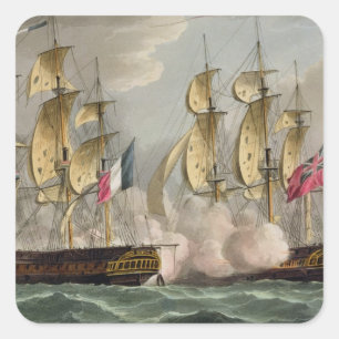Fang of L'Immortalite, October 20th 1798, from Quadratischer Aufkleber