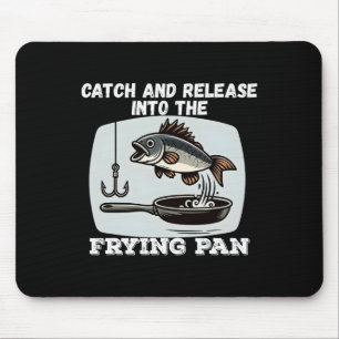 Fang und Freisetzung in den Fisch-Pan-Spaß Mousepad