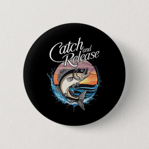 Fang- und Freisetzungsfischerei Button