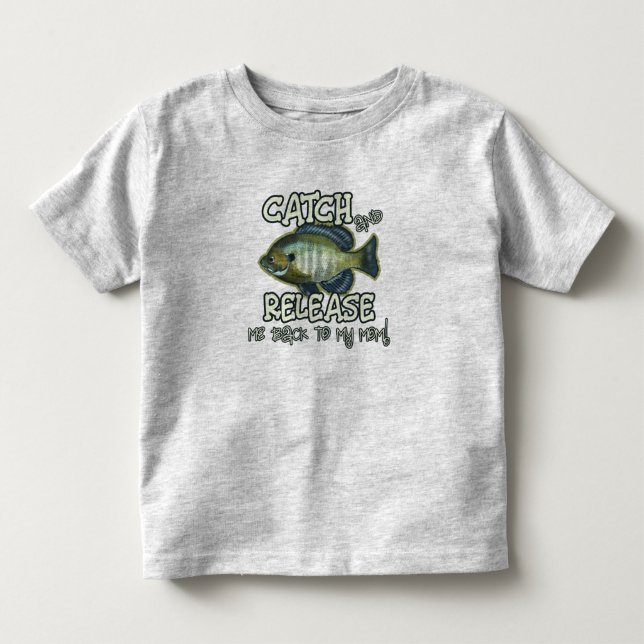Fang und los in meine Mama | Funny Fishing Kleinkind T-shirt (Vorderseite)