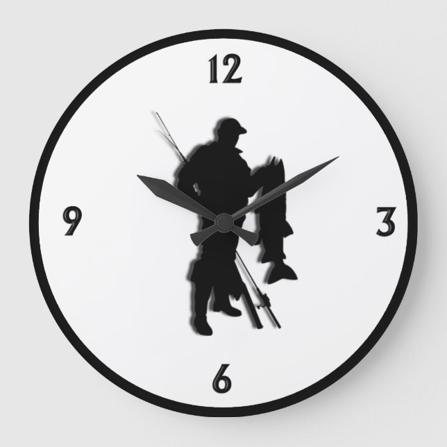 Fangdesign Große Wanduhr (Vorderseite)