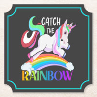 Fange das Regenbogen-Einhorn-Design