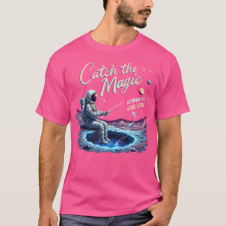 Fange den magischen Astronauten, der angeln gegang T-Shirt