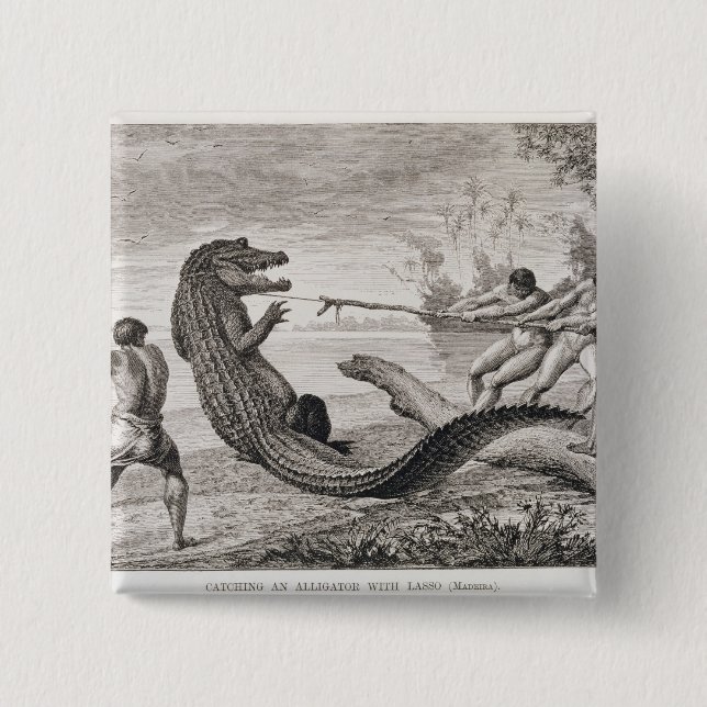 Fangen eines Alligators mit Lasso Button (Vorderseite)