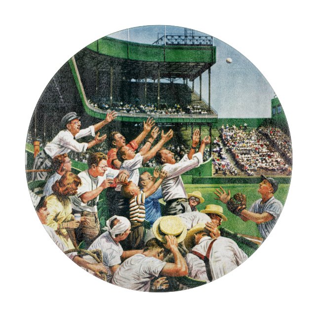 Fangen eines Homerun Balls Schneidebrett (Vorderseite)
