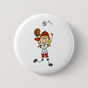 Fangen eines Softball-Knopfes Button