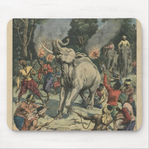 Fangen eines weißen Elefanten in Siam Mousepad