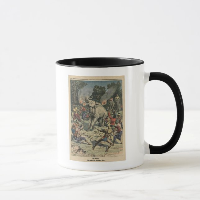 Fangen eines weißen Elefanten in Siam Tasse (Rechts)