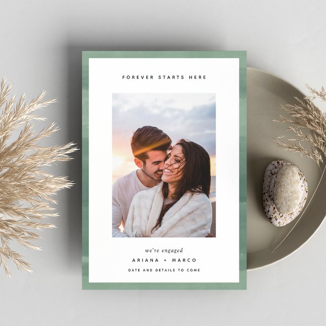 Fangen hier an | VERLOBUNG FOTO Ankündigung (Von Creator hochgeladen)