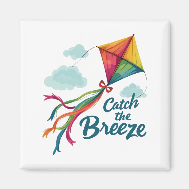 Fangen Sie den Brise-Flying-Drachen Magnet (Vorne)