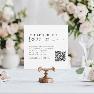 Fangen Sie die Liebe ein! Custom QR-Code Wedding Begleitkarte