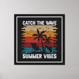 Fangen Sie die Welle Sommer Beats-43435 Leinwanddruck