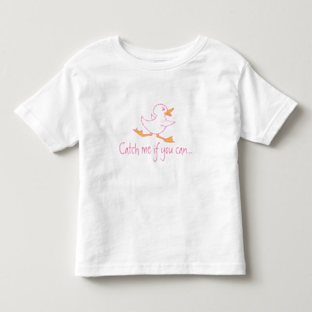 Fangen Sie mich, wenn Sie niedlich Enten Kinder Sl Kleinkind T-shirt (Vorderseite)