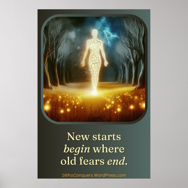 Fangen Sie noch einmal an: Shine Brighter Poster (Vorne)
