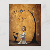 Fangen von Firefly Whimsical Postcard