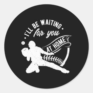 Fänger, den ich für dich Softball Baseball Gewarte Runder Aufkleber