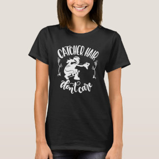 Fänger Haar Egal Softball-Mannschaft T-Shirt