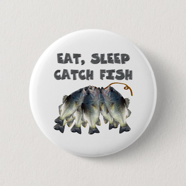Fangfische Button (Vorderseite)