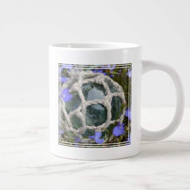 Fangflotte unter Blume Jumbo-Tasse (Rechts)