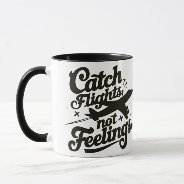 Fangflüge nicht Gefühle Tasse (Links)