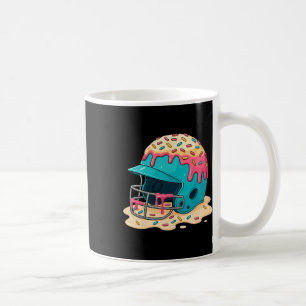 Fanghelm mit Gesichtsmaske verkaufen Eiscreme trop Kaffeetasse