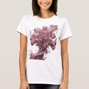 Fangiges Silber ABSTRACT ART Individuelles T-Shirt