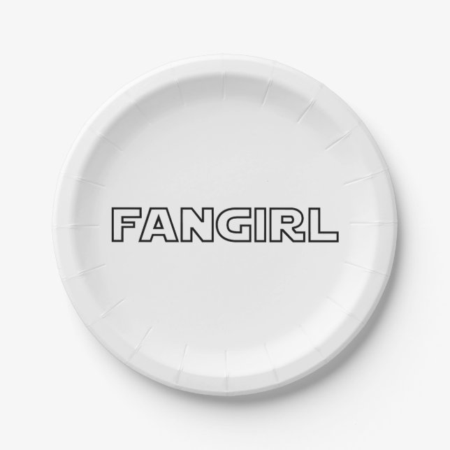 FANGIRL PAPPTELLER (Vorderseite)