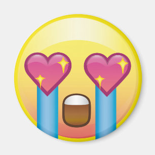 Fangirl regte schreienden Liebe glücklichen Emoji Magnet