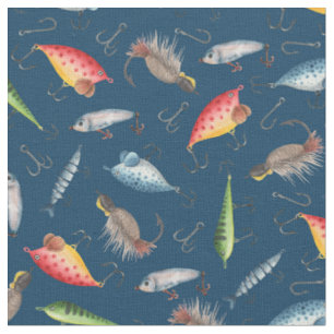Fanglüren für Navy Blue Stoff