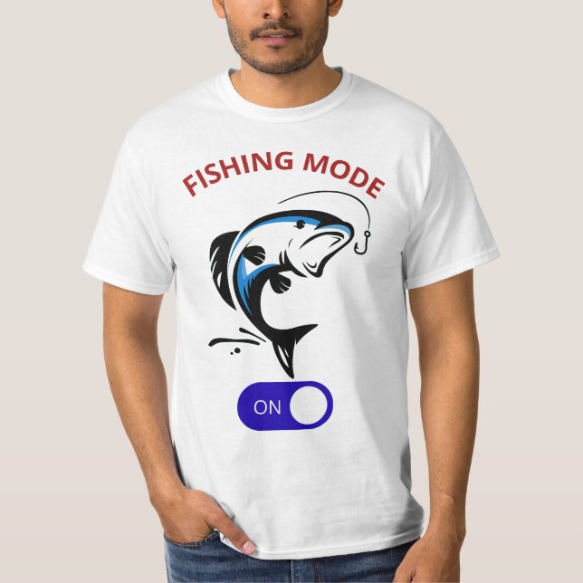Fangmodus aktiviert - Gewitterte Fischer-Gestaltun T-Shirt (Vorderseite)
