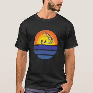 Fangmotiv für Sportfischer Angelhaken T-Shirt