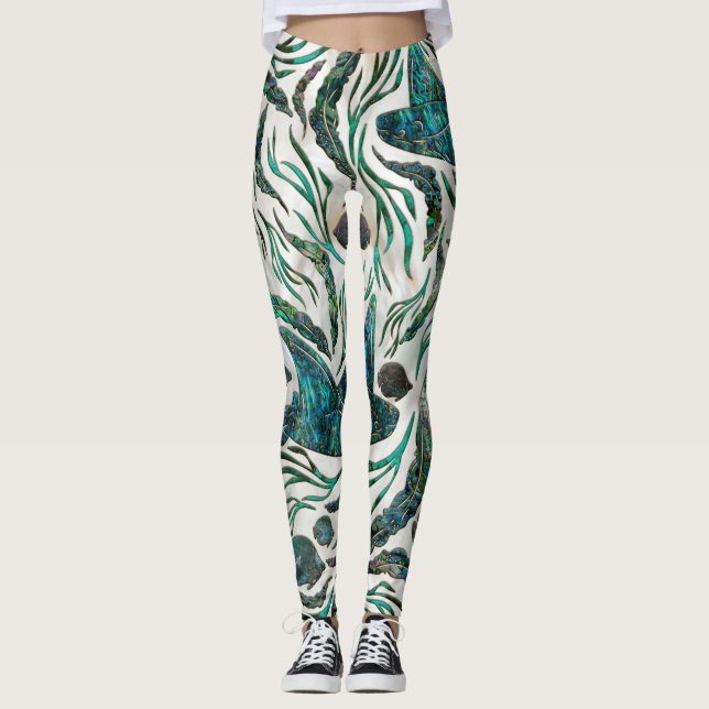 Fangmuster Abalone Leggings (Vorderseite)