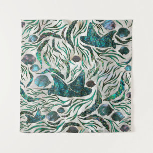 Fangmuster Abalone Wandteppich