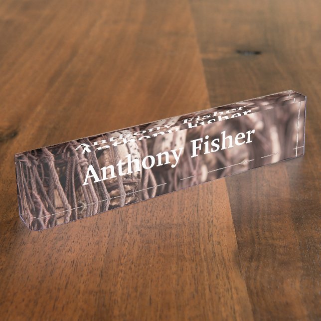 Fangnetz Namensplakette (Seite)