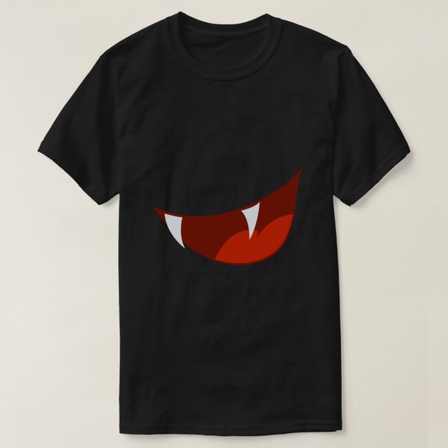Fangs Halloween-Hemd T-Shirt (Design vorne)