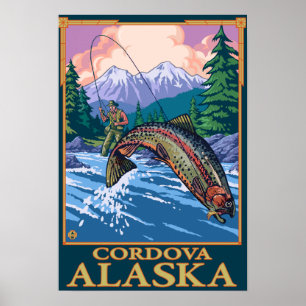 Fangszene - Cordova, Alaska Poster