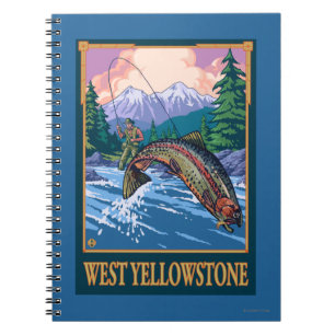 Fangszene - West Yellowstone Notizblock