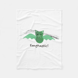 Fangtastic Green Bat Fleecedecke