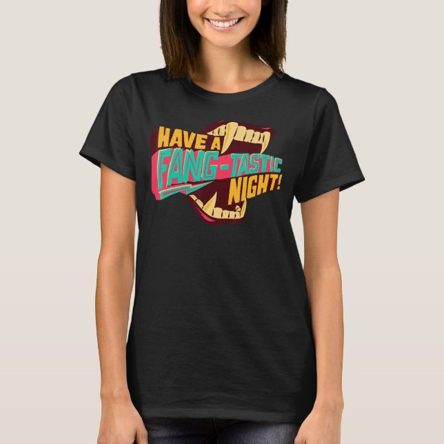 Fangtastic Retro Halloween Grafik für Männer T-Shirt (Vorderseite)