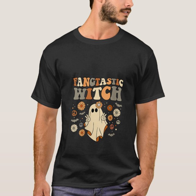 Fangtastische HexenHalloween-Geisteroutfit-Kostüm T-Shirt (Vorderseite)