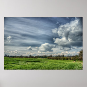 Fangwolken (Farbe HDR) Poster