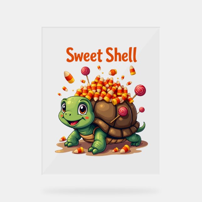 Fangy Turtle Acrylschild (Vorderseite)