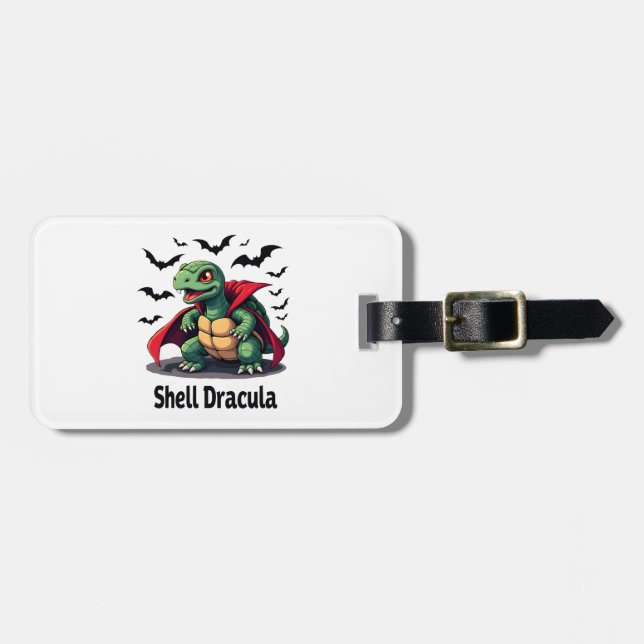 Fangy Turtle Gepäckanhänger (Vorderseite horizontal)