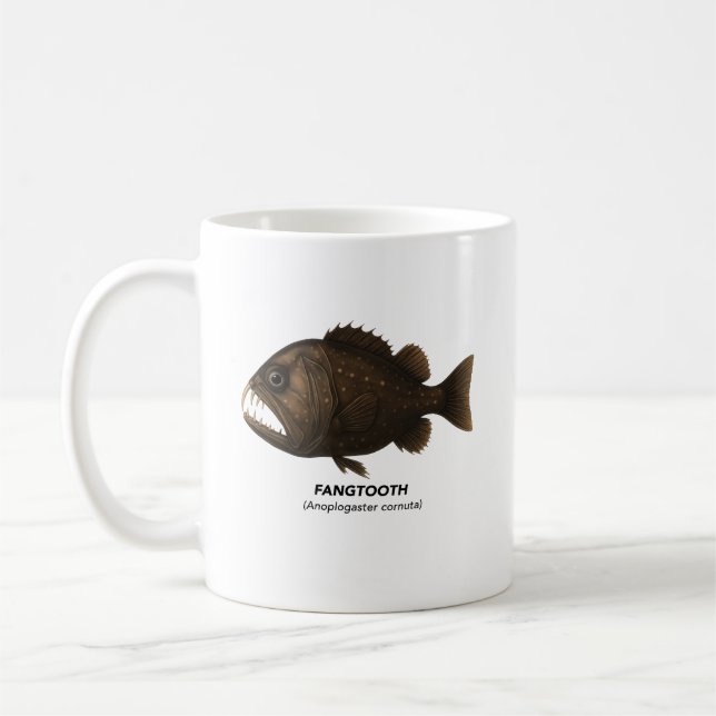 Fangzahnfänger - Meerestiere in Kalifornien Kaffeetasse (Links)
