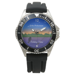 "Fangzeit" Entspannende Fangszene Armbanduhr